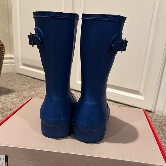 Hunter Blue Rain Boots - Picture 3 of 5